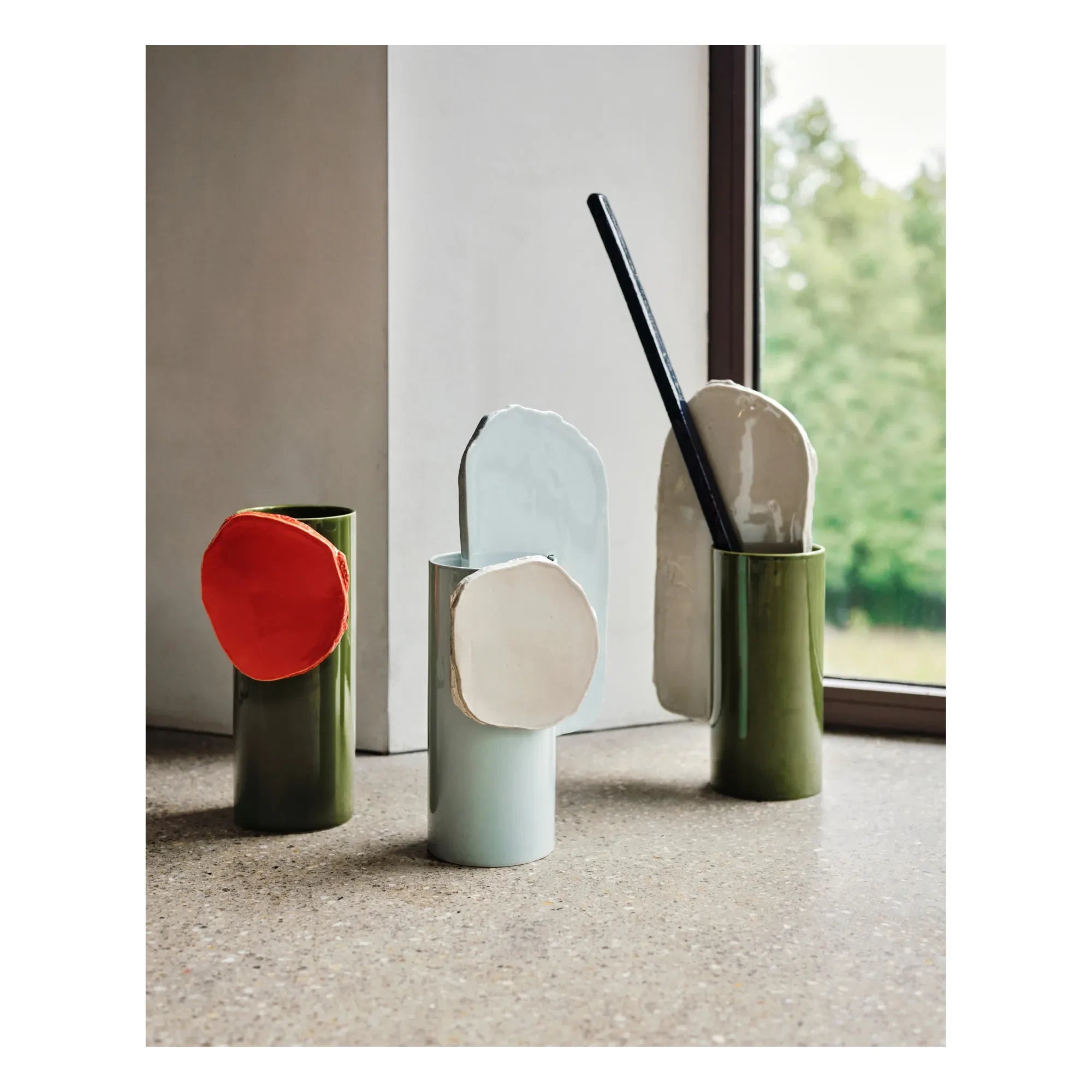 Vitra - Découpage Disc Vazo - Ronan & Erwn Bouroullec | Koyu Yeşil