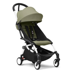 Stokke® - YOYO³ 6+ Stroller with White Frame | Olive