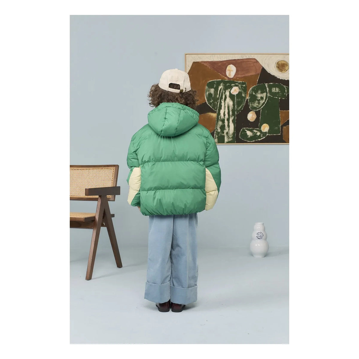 The Animals Observatory - Roadrunner Farbblockierte Jacke aus recycelten Fasern | Grün