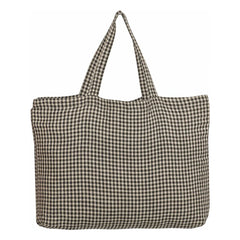 Haomy - Piana II ekose tote çanta | Carbon