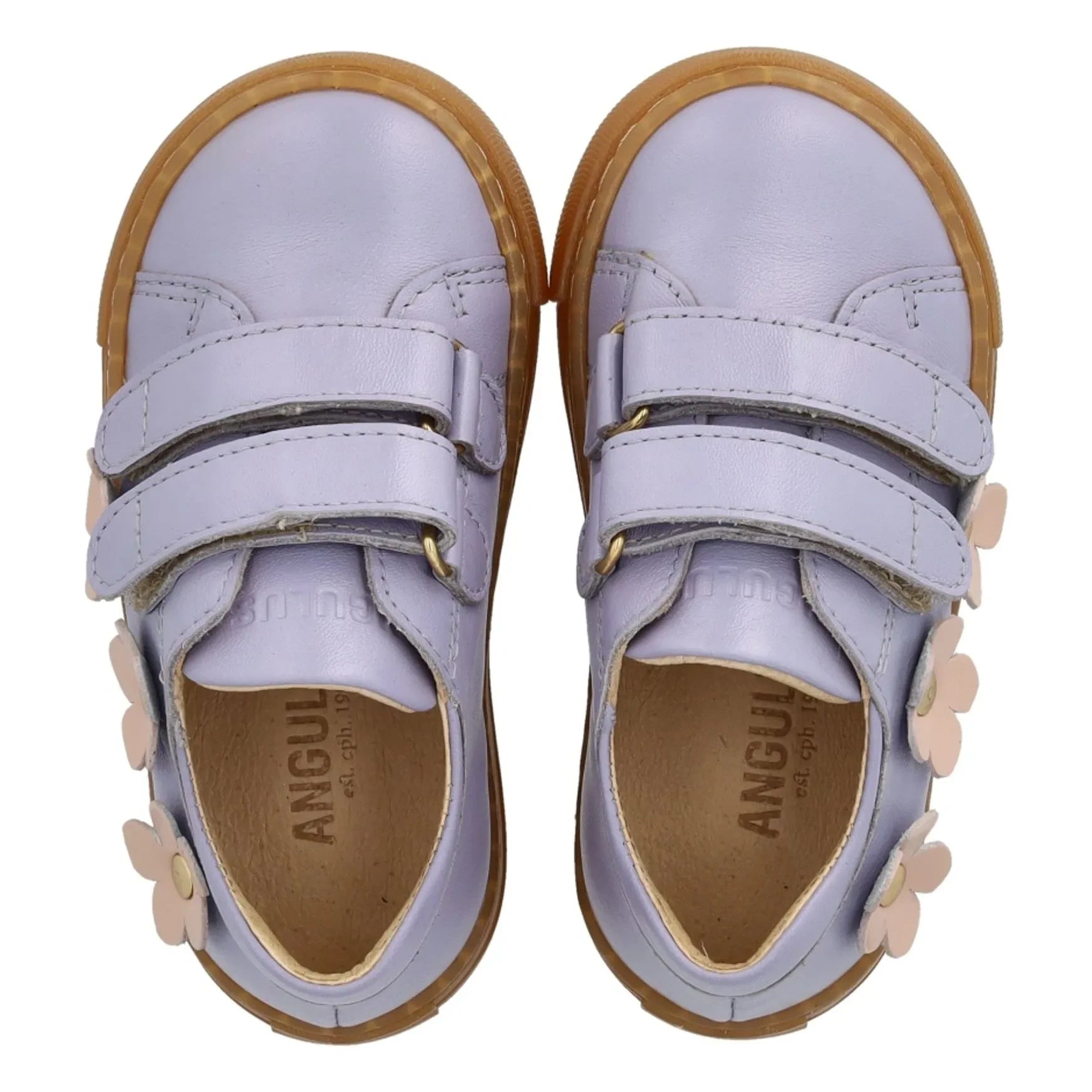 Angulus - Çift Çizgili Çiçek Sneakers | Leylak