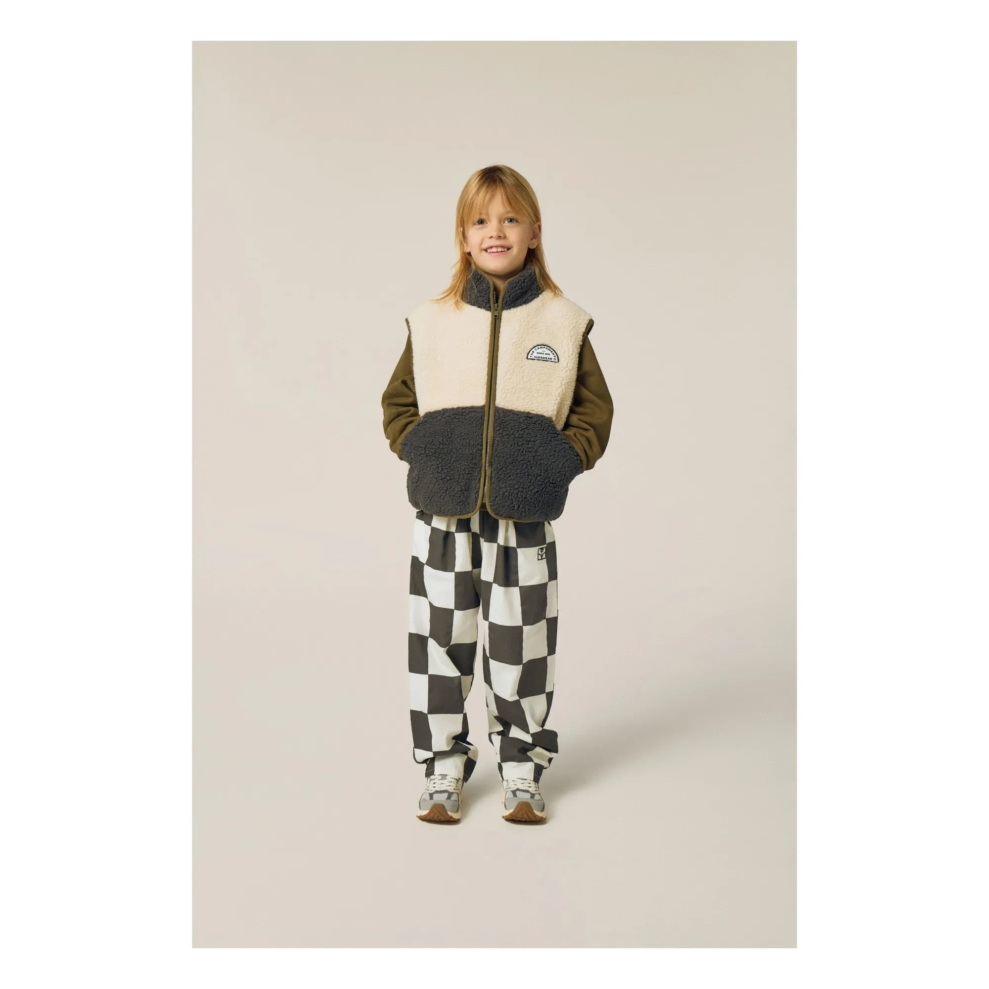 The Campamento - Damier Pantolon | Ecru
