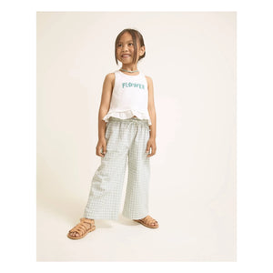 Búho - Vichy Seersucker Hose | Aqua