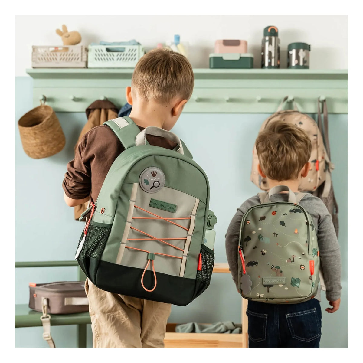 Done by deer - Junior Trails backpack | Dark green