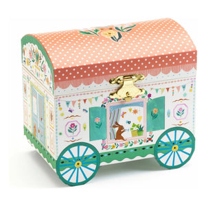 Djeco - Caja de música de carro mágico | Rosa Polvo