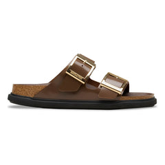 BIRKENSTOCK - Arizona Damla Tokalı Rugan Deri Sandalet | Kahverengi