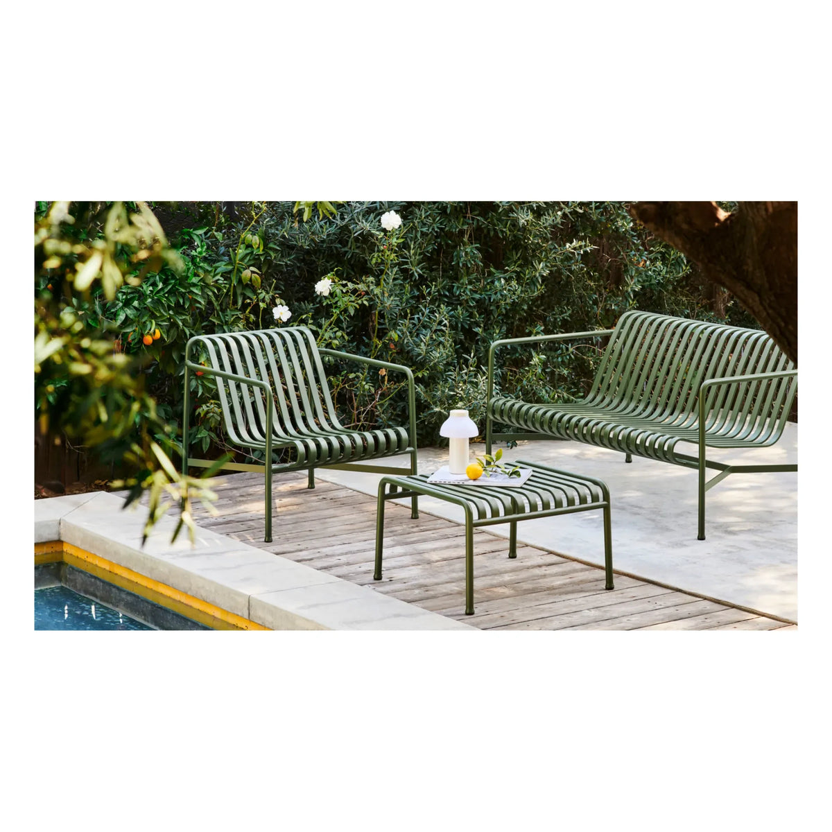 Hay - Palissade Lounge Chair, Designed by Ronan and Erwan Bouroullec | Olive Green