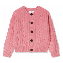 Bompard - Cárdigan de Cachemir Trenzado | Rosa