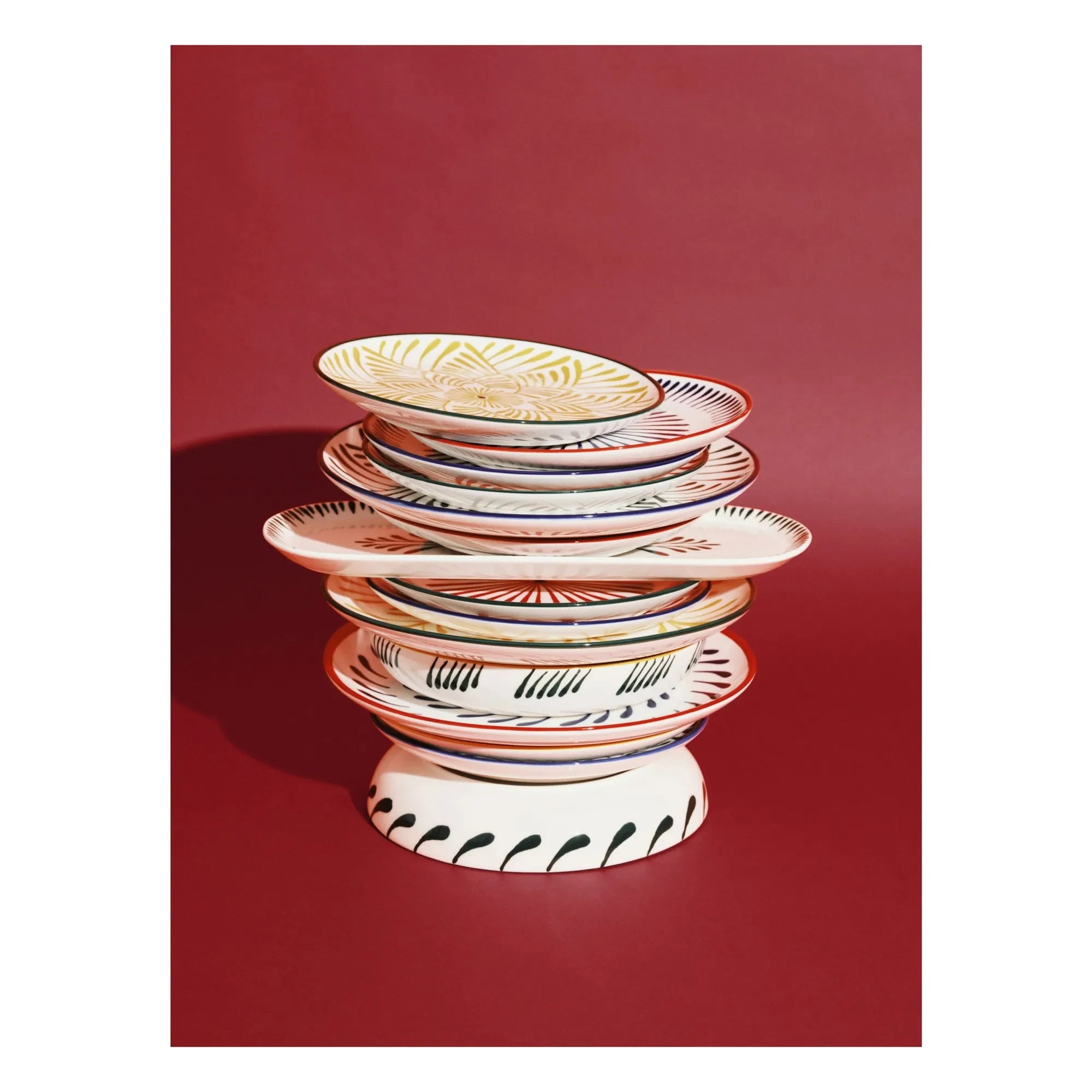 Serax - Baazar Speiseteller, Waww La Table - 4er Set | Grün