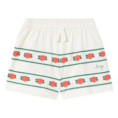 Tinycottons - Roses Bio-Baumwolle Shorts | Weiß