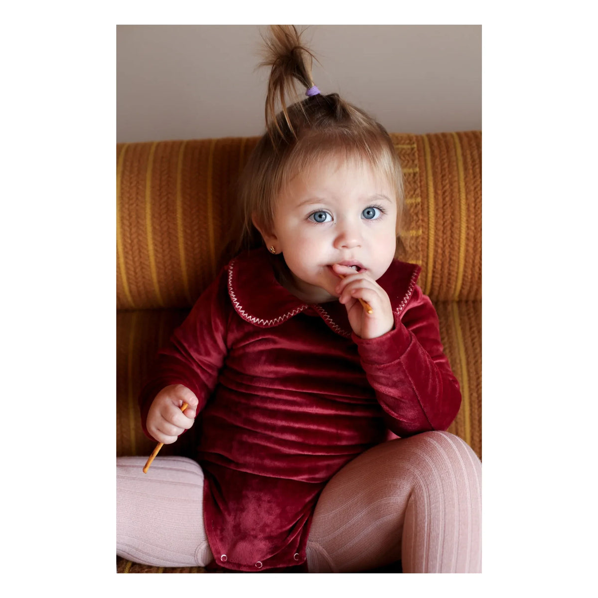 Kalinka - Rita Velours jumpsuit | Dark red