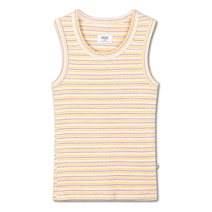 Repose AMS - Geripptes Tanktop aus Bio-Baumwolle | Ecru