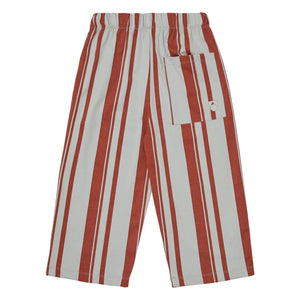 Main Story - Organic Cotton Striped Jersey Pants | Red