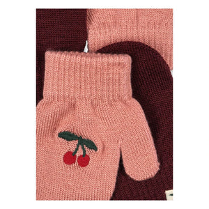 Konges Sløjd - 2 Paar Filla Cerises Wollhandschuhe | Rosa