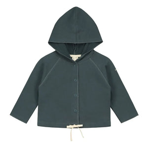 Gray Label - Organik Pamuklu Kapüşonlu Sweatshirt | Gri mavi