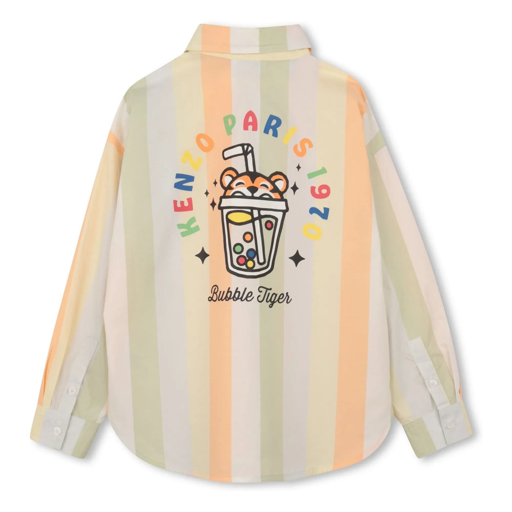 Kenzo - Happy Sweet Bubble Tiger Gestreiftes Hemd | Beige