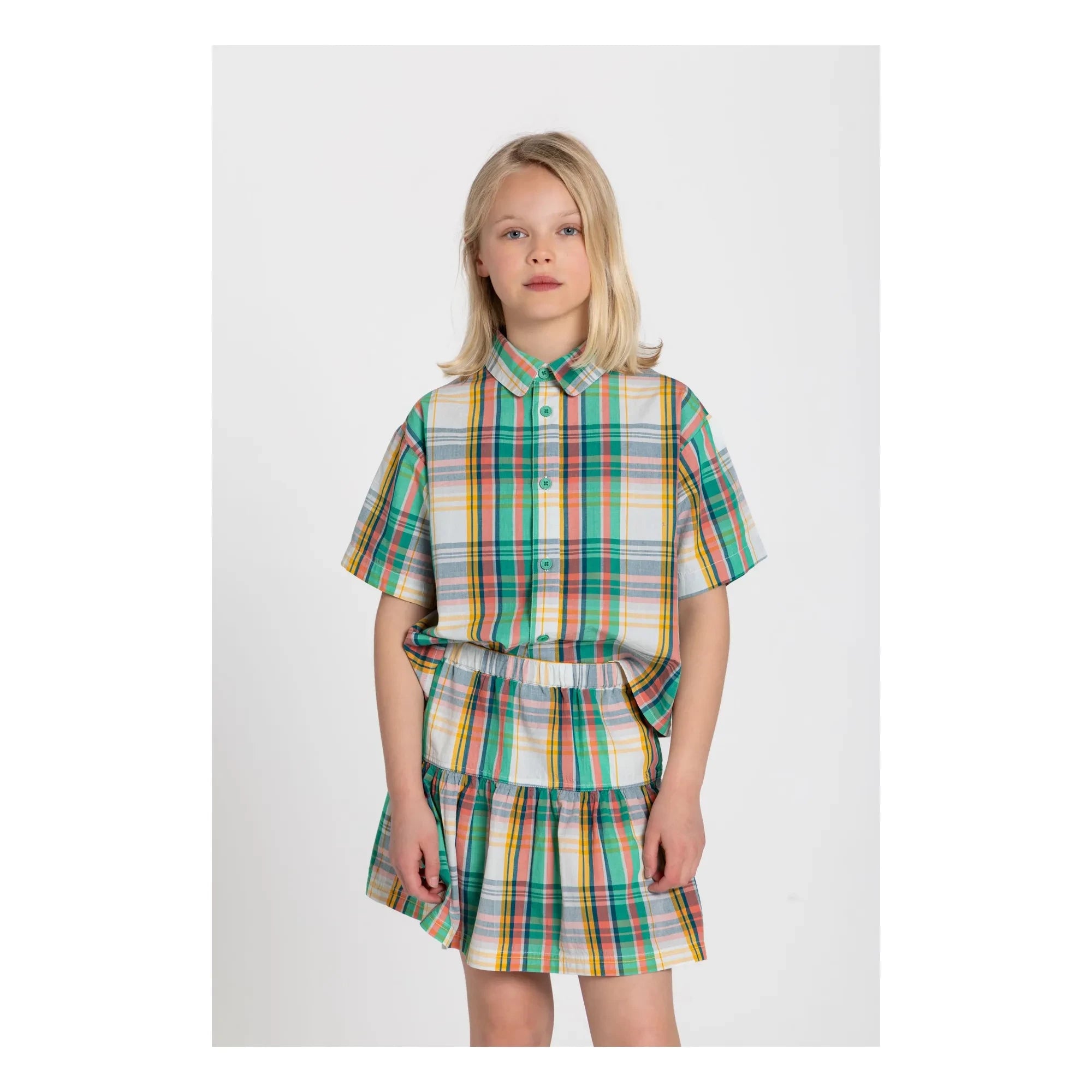 Hundred Pieces - Saskia Carreaux Hemd | Pfirsich