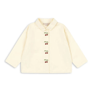 Konges Sløjd - Evia Kirschblüten Bio-Baumwollhemd | Creme