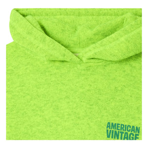 American Vintage - Evona Kapüşonlu Sweatshirt | Floresan sarı