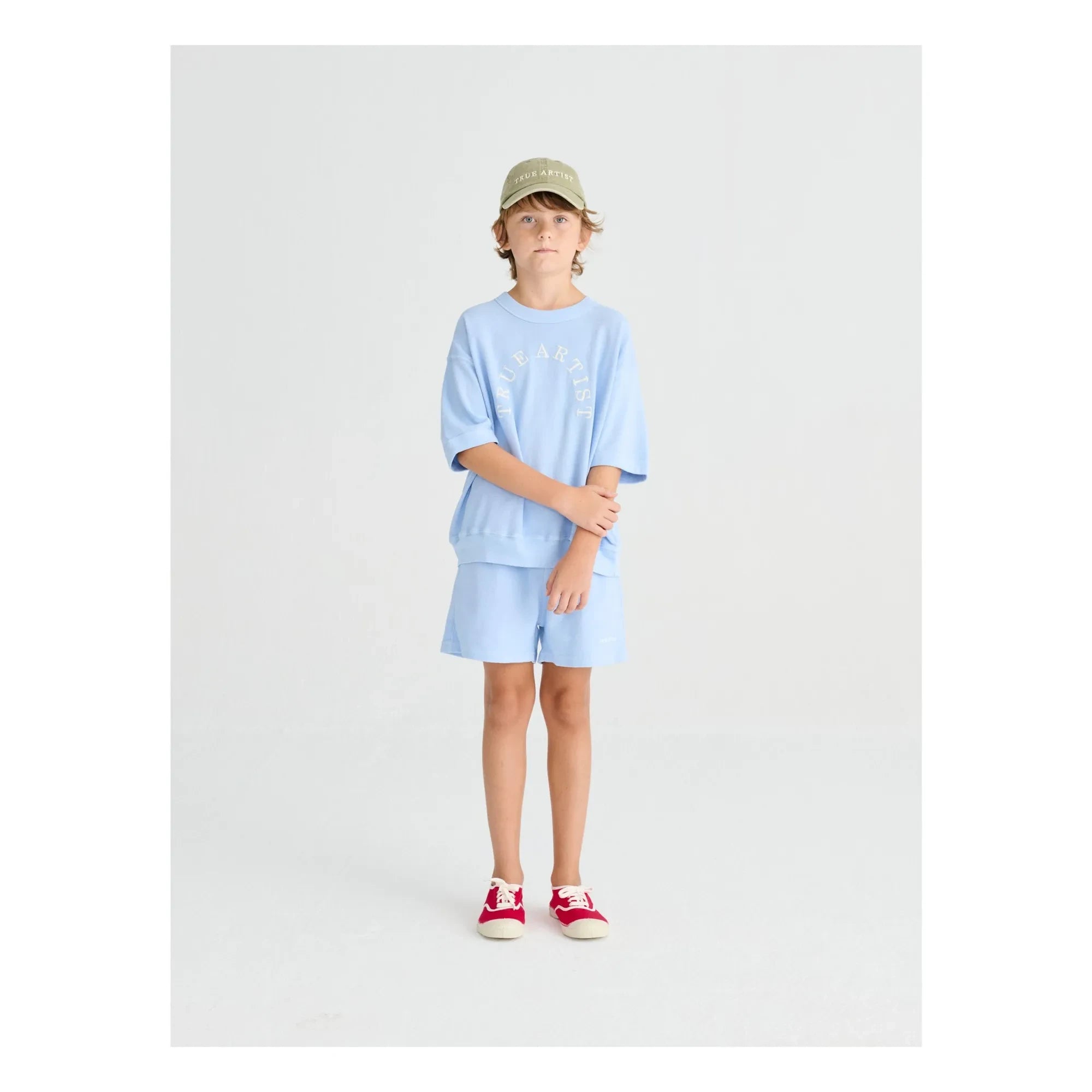 True Artist - Short Sleeve Sweatshirt No.12 Organic Cotton | Light Blue