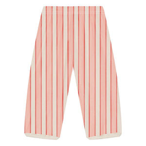 Studio Bohème - Porgy Gestreifte Hose aus Bio-Baumwolle | Rosa