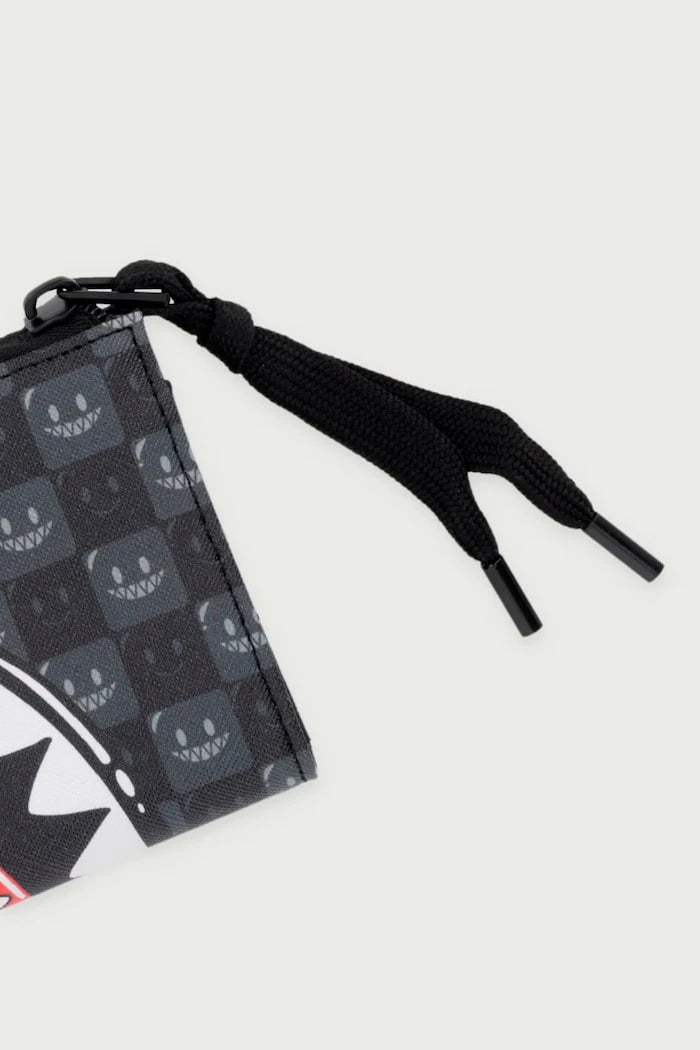 Sprayground - Cartera de tiburones grises de cuero sintético en París 910W9315NSZ