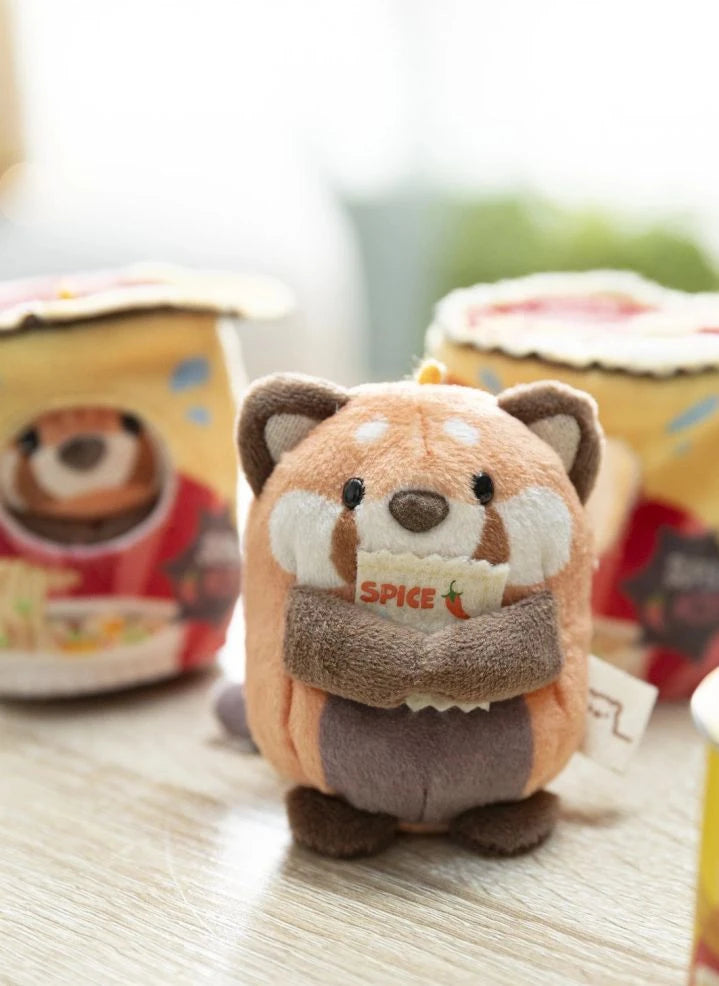 Nici - Akai Kırmızı Panda Peluş Oyuncak ve Erişte Kostümü | Turuncu