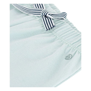 Petit Bateau - Pantalón corto de forro polar de algodón orgánico | Turquesa
