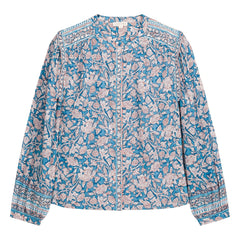 Louise Misha - Jane organic cotton blouse | Blue