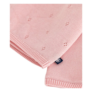 Petit Bateau - Pointelle Laine sarmalı hırka | Pembe