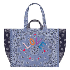 Call it by your name - Matelassé Love Maxi-Tasche | Blau