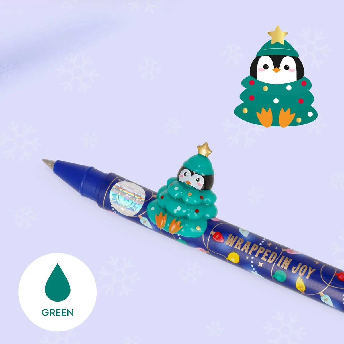 Legami - Seti Two Gel Pens ile Hayvan Süsü - Jingle All Way