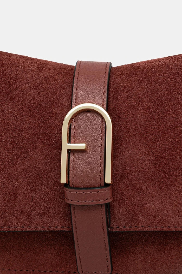 Furla kadın süet crossbody çanta