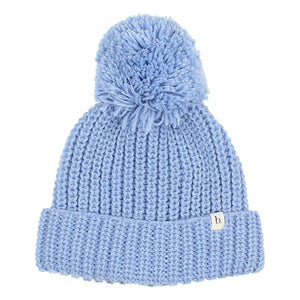Búho - Gorro de alpaca de lana | Azul