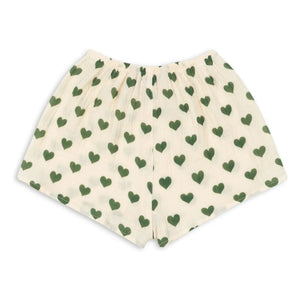 Konges Sløjd - Coco Hearts Bio-Baumwollshorts | Ecru