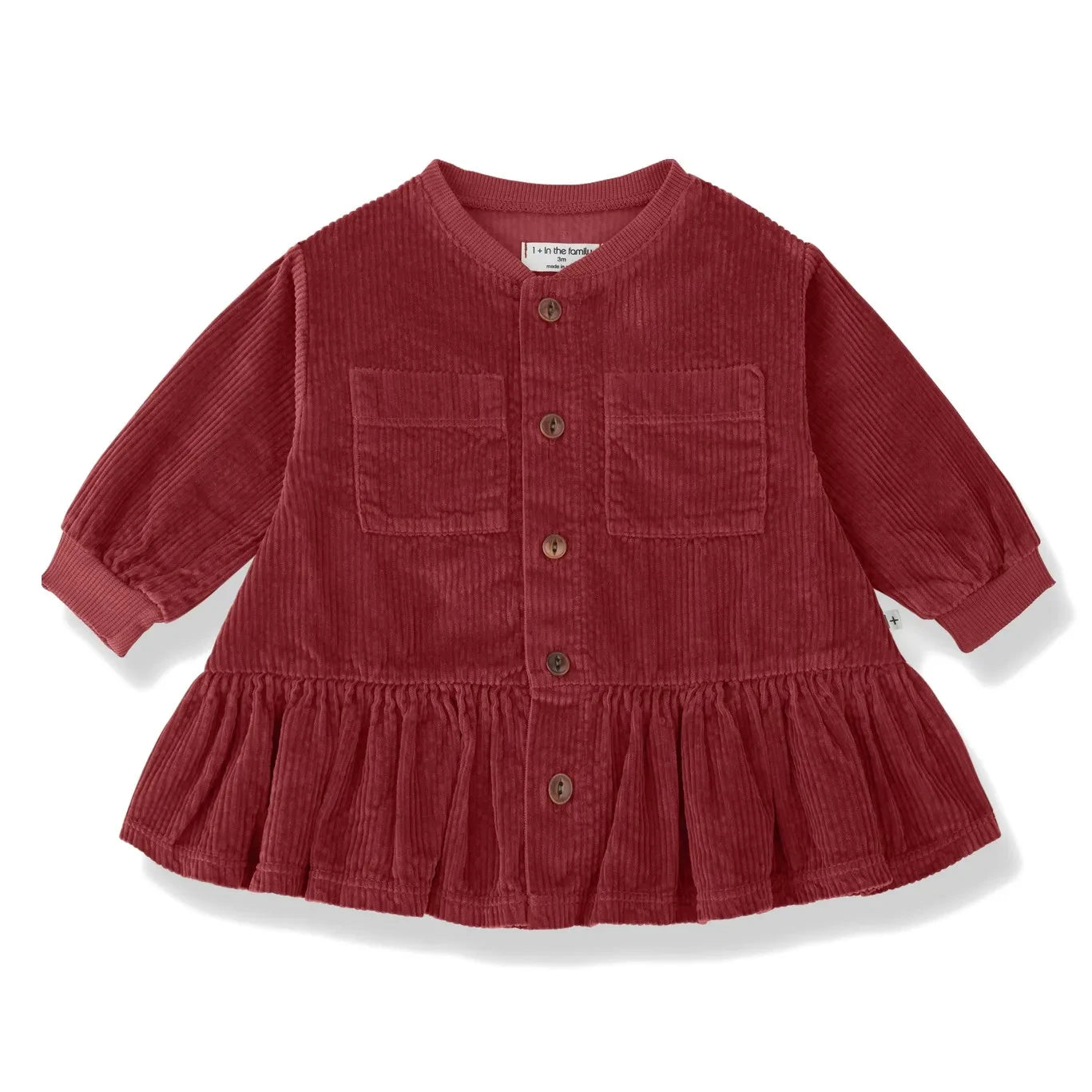 1+ in the family - Vestido de pana Regina | Rojo