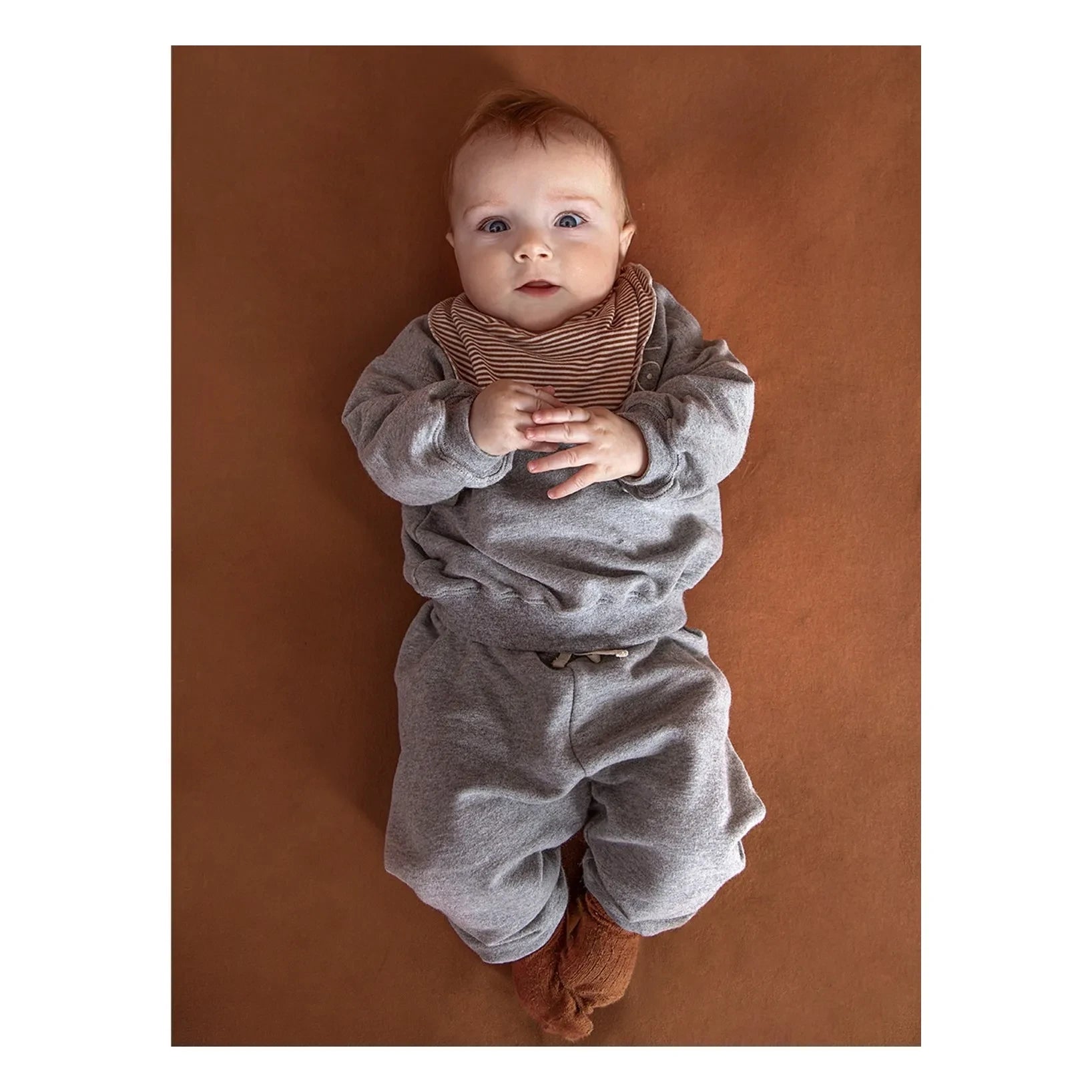 Gray Label - Mini Jogger de Algodón Orgánico | Gris claro