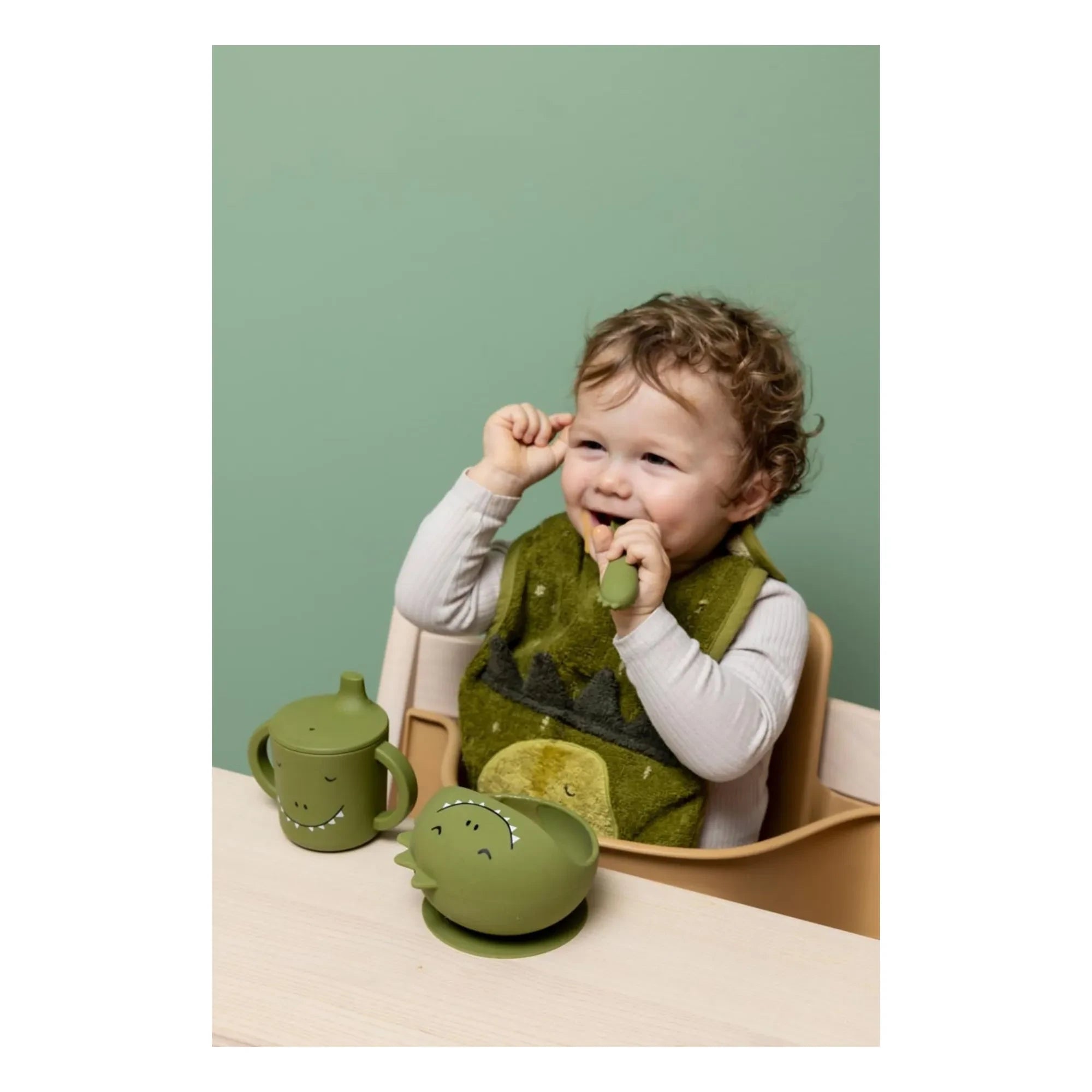 Trixie – Mr. Dino Babynahrungs-Set | Grün