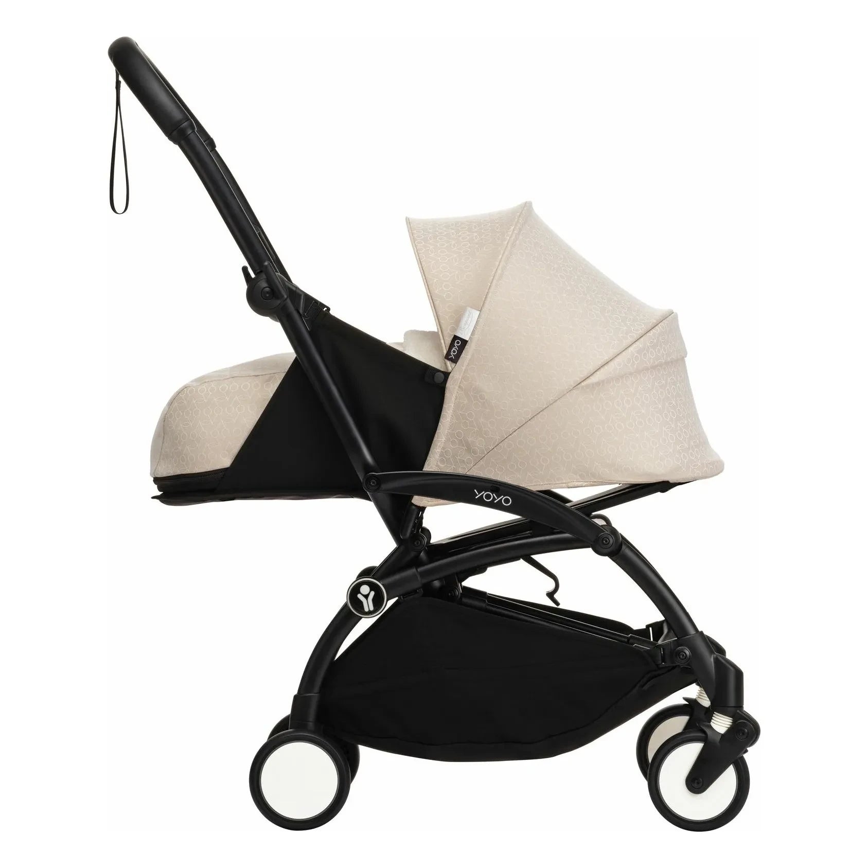 Stokke® - YOYO³ Bonpoint Complete Baby Stroller 0+ and 6+ Black Frame | Beige