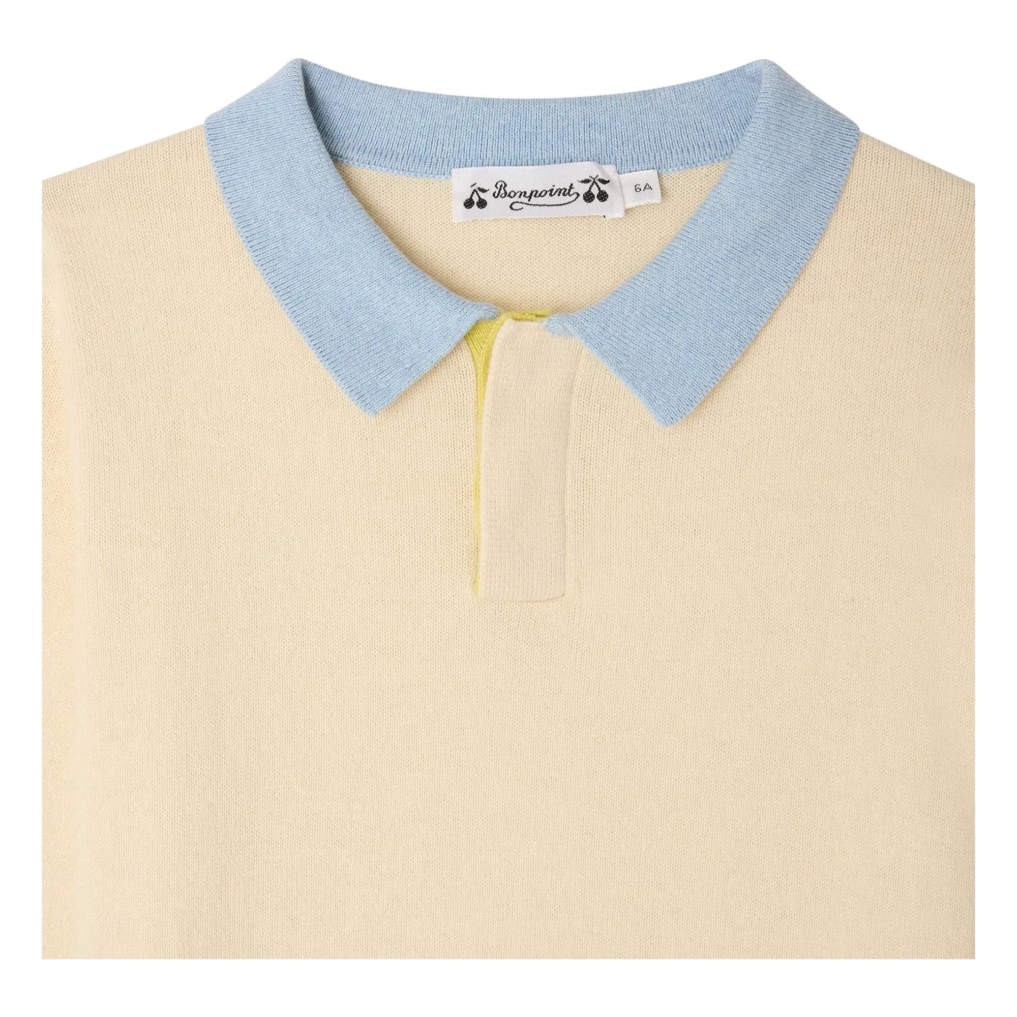 Bonpoint - Mae Organic Cotton Polo Shirt | Ecru