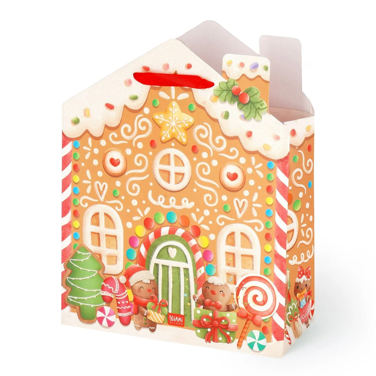 Legami - Gingerbread House Noel Gift Çanta - Büyük