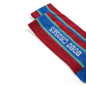 Bobo Choses - Gestreifte Socken Bobo Choses Bio-Baumwolle | Bordeaux