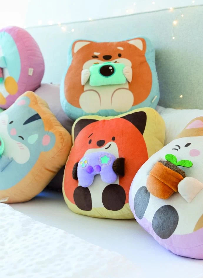 Nici - Hiro Kamera Kissen | Braun