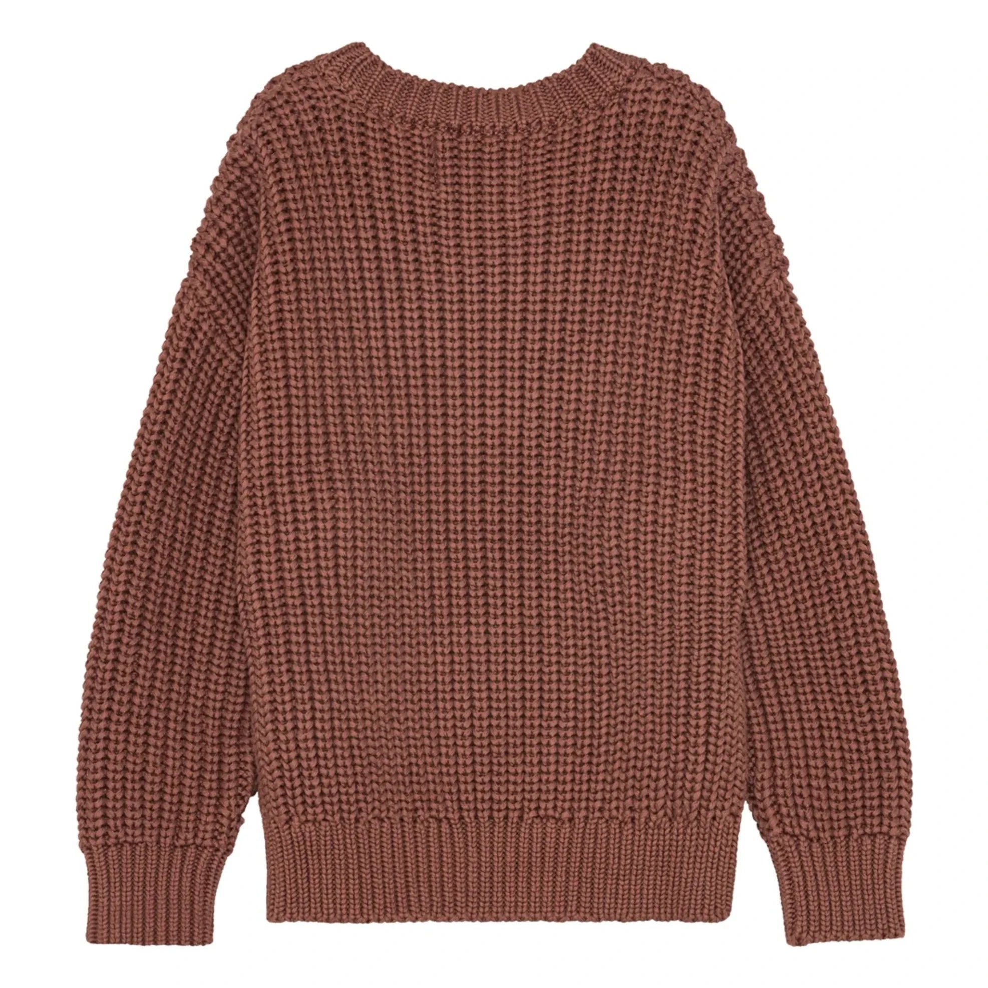 brunobruno nation - Jersey de algodón orgánico Sienna | Burdeos