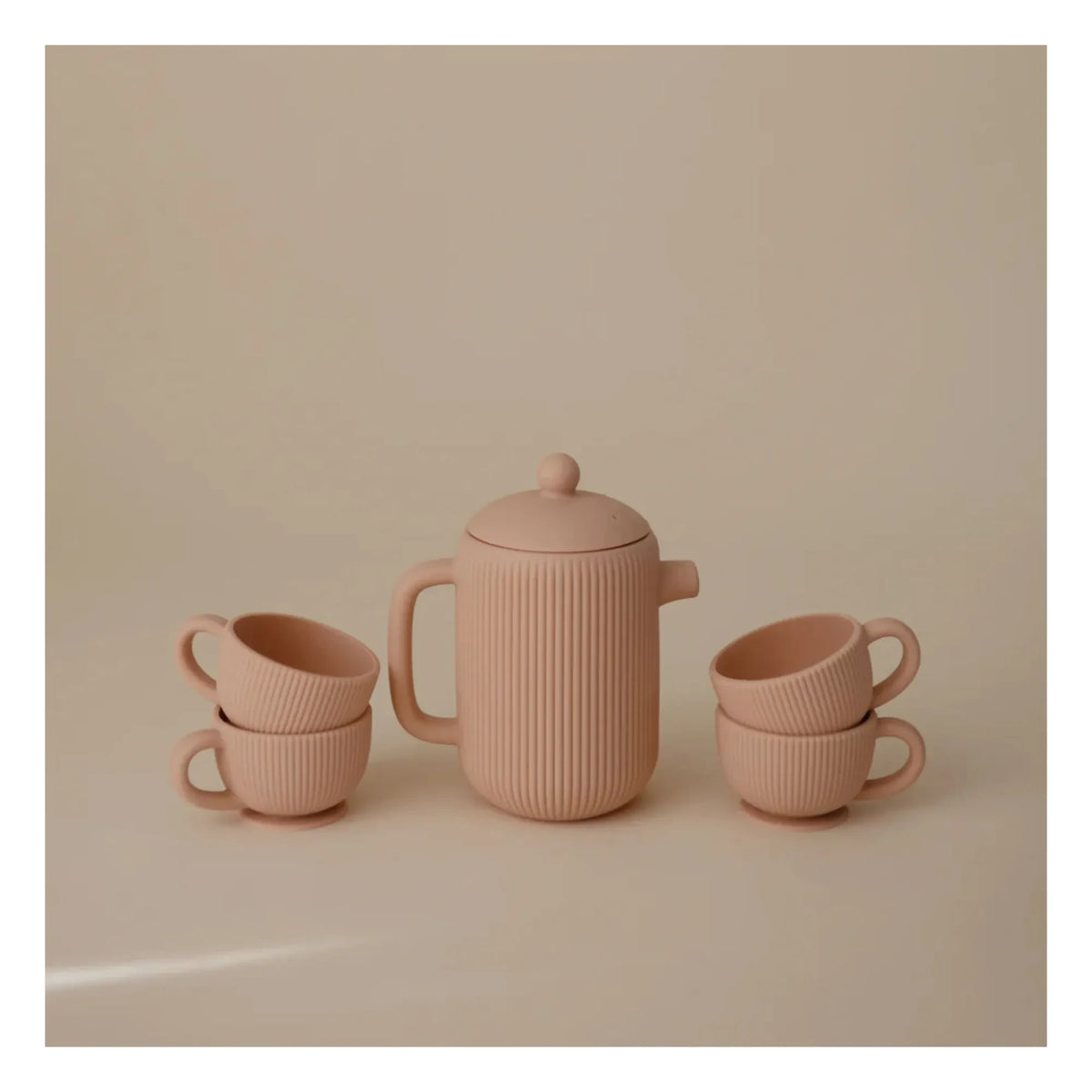 Mushie - Silicone Tea Set | Powder Pink