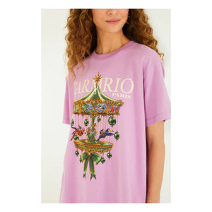 Farm Rio - Paris Carousel T-Shirt | Lila