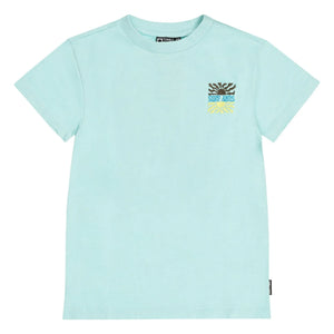 Tumble N'Dry - Camiseta de algodón orgánico Reef Sunset | Azul claro