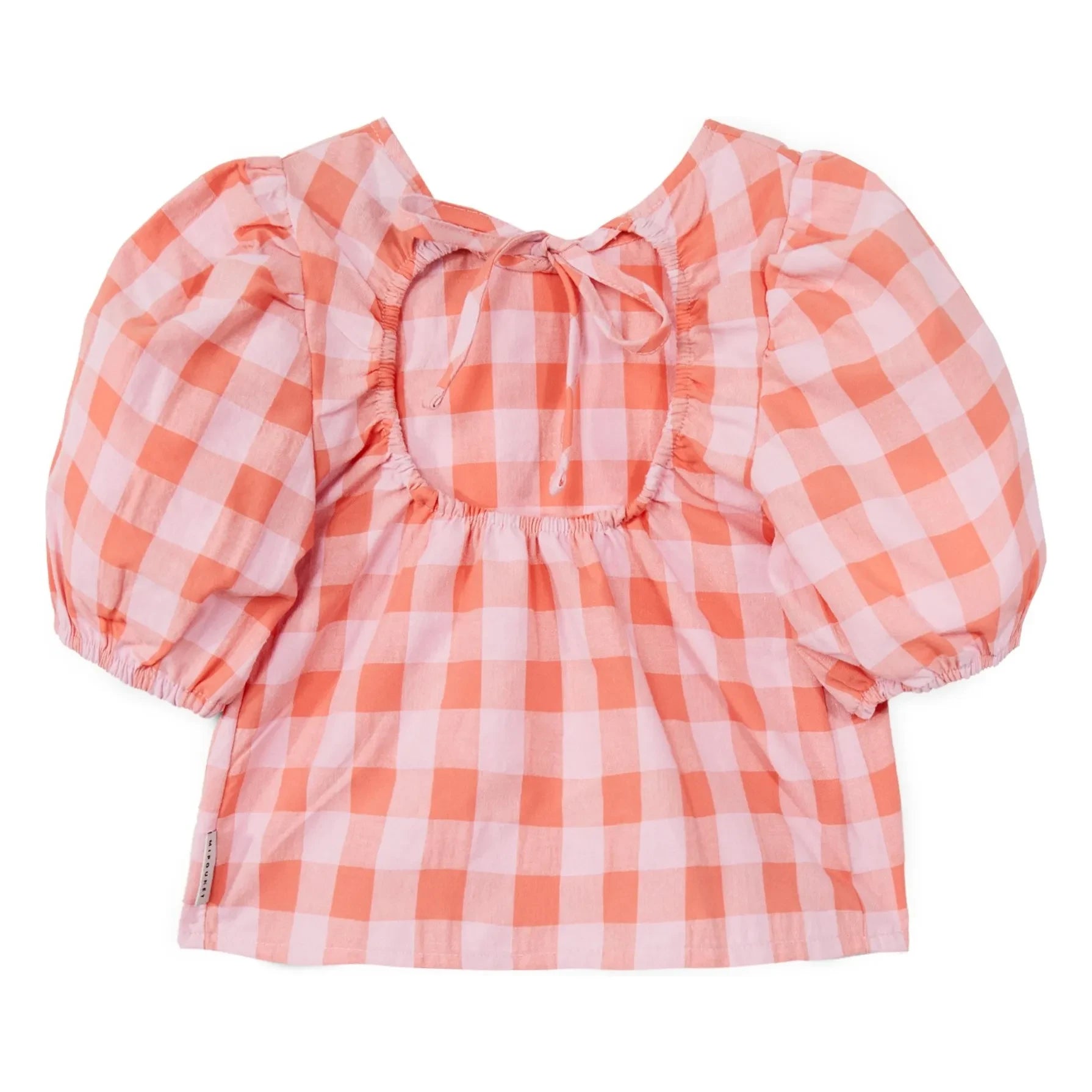 Mipounet - Mirelle Vichy Bluse mit Ballonärmeln | Rosa