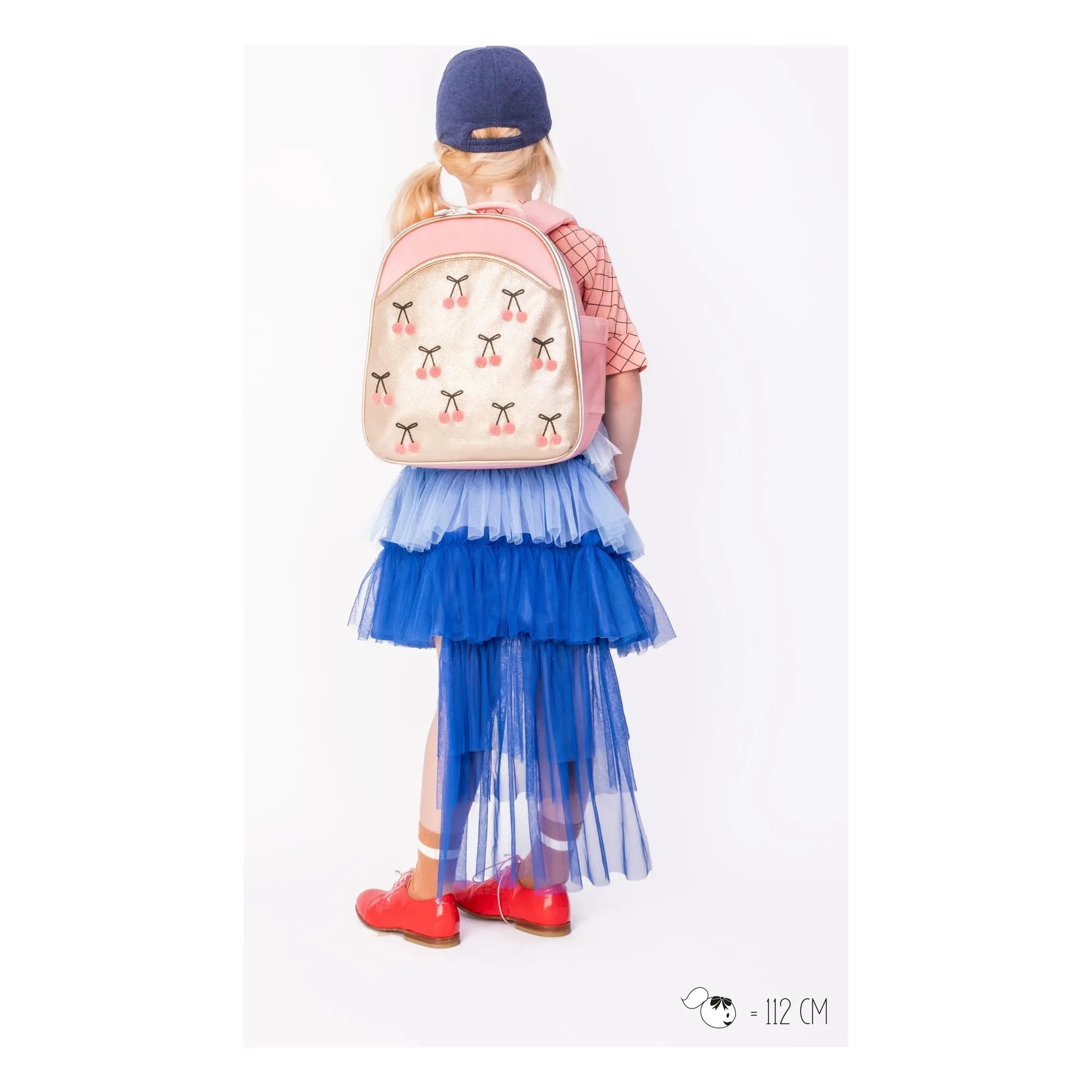 Jeune Premier - Ralphie Cherry Pompon Backpack | Gold