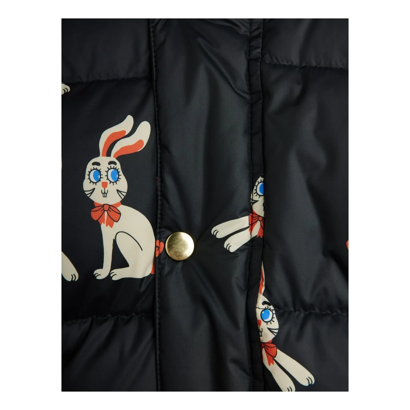 Mini Rodini - Lapins Jacke mit recycelter Faserfüllung | Schwarz